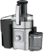 Cuisinart Juicer Machine, Die-Cast Juice Extractor for Vegetables, Lemons, Oranges & More, CJE-1000P1,Silver/Black, 15.35" x 11.8" x 19.01"