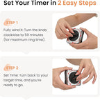 Mechanical Kitchen Timer with Magnet: Wind Up Cooking Timer Clock with Loud Alarm, Kitchen Timers for Cooking, No Battery Manual Food Timer for Baking, BBQ, Seniors & Daily Reminders