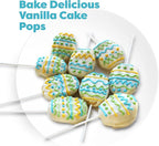 Baketivity Vanilla Cake Pops Making Kit for Kids - DIY Baking Set with Pre-Measured Ingredients - Party Supply Kit for Children Ages 6 and Up - Best Gift Idea for Boys and Girls
