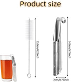 Tea Infusers For Loose Leaf Tea - Stainless Steel Office, Home & Travel - Set of 1 - Includes Strainers, Cleaning Brush