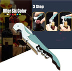 Professional Waiter Corkscrew Wine Openers Set(2PCS), Heavy Duty Stainless Steel Hinges Wine Key for Restaurant Waiters, Sommelier, Bartenders