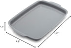 GreenPan Premiere Ovenware Healthy Ceramic Nonstick 13" x 9" Quarter Sheet Baking Pan, PFAS-Free, Warp-Free Bakeware, Durable Quick Heating, Oven & Broiler Safe to 600F, Dishwasher Safe, Gray