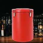 Eapmic 42.27Qt Insulated Food Container, Stainless Steel Container, 40L Commercial Soup Carrier 15 Hours Heat Preservation for Hot and Cold Food Storage Restaurant Canteen Home Lunch Use (Red, 40L)