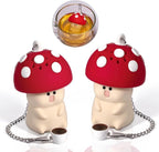 2PCS Mushroom Tea Strainers Silicone Tea Infusers Tea Infusers For Loose Tea Tea Accessories Cute Kitchen Accessories Mushroom Gifts
