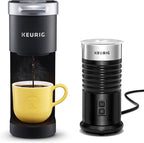 Keurig K-Mini Single-Serve K-Cup Coffee Maker, Black and Keurig Standalone Milk Frother, Black