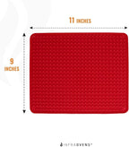 Toaster Oven Air Fryer Reusable Mats Accessories 9 x 11, Silicone Liner, Drip Mat (3pcs) Compatible with Cuisinart, Emeril Lagasse, Gowise, Breville + More, Convection Accessories, Electric Oven Rack