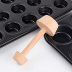 Tart Tamper Pastry Tamper Double Side Wooden Egg Tart Tamper Mold DIY Cake Pastry Pusher for Kitchen Party Baking Tools Tart Tamper, Pie, Tart and Quiche Pans,Tart Pans