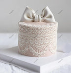 set of 4 huge 15.5" sugar edible cake silicone fondant impression lace mat cake decorating mold gum paste cupcake topper tool icing candy imprint baking moulds sugarcraft trimming flower