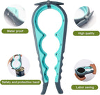 Jar Opener for Weak Hands, Seniors with Arthritis, Bottle Opener to Remove Stubborn Lids, Mutil Can Opener Gripper for Anyone with Low Strength (Blue and Grey)