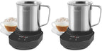 Instant Pot Instant MagicFroth 9-in-1 Electric Milk Steamer and Frother,17oz Stainless Steel Pitcher,Hot and Cold Foam Maker-and Milk Warmer for Lattes,Cappuccinos,Macchiato,(Pack of 2)