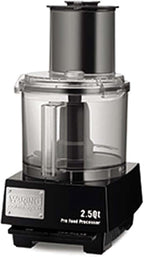Waring Commercial WFP11S 2.5 Quart Food Processor, 3/4 HP Motor, Extra Large Feed Tube, Patented LiquiLock Seal Bowl System, Includes Grating, Shredding, Slicing, Whipping Disc and a Standard S blade for Chopping, Pureeing, and Emulsyfying, 120V, 5-15 ...