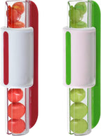Tomato Slicer Multi-Function Grape Cutter Small Fruit Cutter Grape Kitchen Accessories Cake Decoration Tool Fruit Slicer (Green)