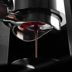 Manual Espresso Maker Set - Hand Press Espresso Machine – 12Bar Pressure Profiling, Dual-Lever Manual Coffee Maker with Pre-Infusion, Portable for Custom Espresso Shots, Stainless Steel (Black)