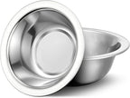 304(18/8) Stainless Steel Mixing Bowls for Kitchen, 2 Pack 5.5" Small Metal Mixing Cooking Bowls Set Stackable for Baking Serving Cooking Food Prep Storage Dishwasher Safe Lightweight