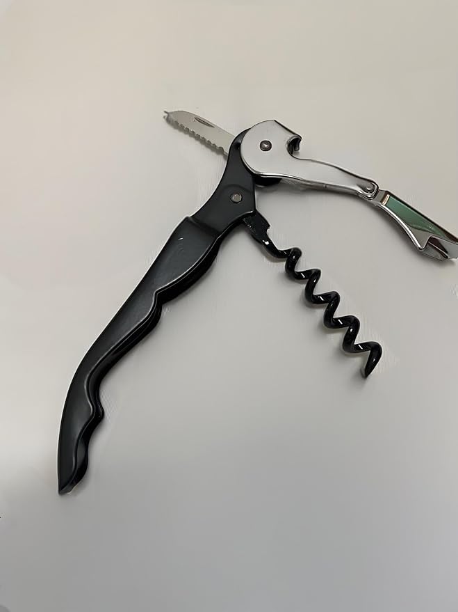 3 Sets Multi-function Wine Bottle Openers/Beer Bottle Openers, Professional Waiter Corkscrew Wine Openers(Black)