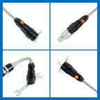 VIBELITE Extendable Magnetic Flashlight with Telescoping Magnet Pickup Tool-Cool Gadget Christmas Gifts Stocking Stuffers for Men, Teen Boys, Dad, Father, Mechanic, Boyfriend, Women, Black, 2 Pack