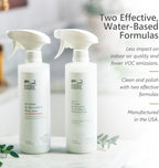 MORE - Twin Pack - Includes Stone & Quartz Cleaner + Polish - Granite, Quartz & Marble Cleaner & Polish - For Kitchen & Bathroom Countertops - Pack of 2 16oz Sprays - Peppermint-Thyme