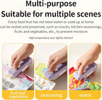 2-in-1 Mini Bag Sealer and Cutter, Rechargeable Handheld Food Storage Sealer with Magnet, Portable Crocodile Design for Chips and Snacks, Kitchen Storage Solution (Green)