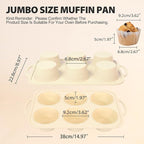 Silicone Muffin Pan Set：3Pcs Silicone Cupcake Molds for Baking Metal Frame - Nonstick Jumbo Muffin Pan - Mini Cupcake Tin - Regular Tray For English Blueberry Chocolate Egg Bites - Baker Lovers