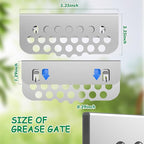 BBQ Tider Grilling Grease Gate Blocker for Blackstone Griddle Accessory, 1Pack Bbq Cook Tool Food Goalie Mesh Screen Compatible with Many Griddle(Not For Old-style Long Hook 17" and 22" Blackstone)