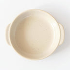 Santo Banko Ware Au Gratin Dish, Large, 22.0 fl oz (650 ml), Heat Resistant, Oven-safe, Direct Fire, Microwave, Dishwasher Safe, Stackable, Beige, Made in Japan