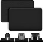 Silicone Mats for Kitchen Countertop, 24x16 inch Heat Resistant Mats for Air Fryer, Non-Slip Counter Protector Pad for Ninja, COSORI, Cuisinart, Coffee Maker, Toaster, Oven – Dishwasher Safe, Black