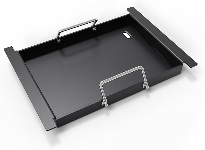 Half Size Griddle for Ninja Grill Replacment Parts,Griddle Plate for Ninja FlexFlame PG300 Grills, Carbon Steel Griddle Insert Compatible with Flex Flame Griddle Plate Part XSKHLFGRIDLE