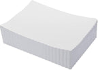 Paterson Paper Placemats Disposable - 10” x 14” Scalloped White - Bulk 1000 Count - Paper Place Mats for Weddings
