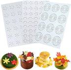 Hollow 3D Leaf Tuille Lace Silicone Cake Moulds, Molds Silicone Baking Fondant Tuile Molds, Polymer Clay Mold for Baking, Clay, Resin, Sugar Craft, Dessert Cake Decoration (3pcs Flower Fondant Mold)