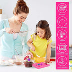 OBTANIM Silicone 21 Cavity Rose Flower Fondant Mold Cake Cupcake Top Decoration Mould for Chocolate Handmade Candy