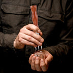 Ice Picks for Breaking Ice: Stainless Steel Ice Crusher with Safety Wood Handle, Japanese Style Ice Chipper Three Prong Ice Pick Tool Bar Wine Tools Ice Breaker Tool for Kitchen Bars Bartender