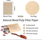 Tea Filter Bags with Free Tea Spoon, Safe & Natural Material, Disposable Tea Infuser for Loose Leaf Tea, Coffee, Spice, Herbs (200 PCS)