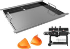 Flat Top Griddle Insert for Chargriller, Carbon Steel Griddle Plate for Char-Griller 5050, 3030, 3725, 3001, 5650, 5252 Grill Models, King Griller 3008, Replacement Part for Chargriller Grates