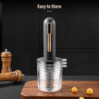 Electric Mini Food Processor, 4-Cup Portable USB Small Food Processor, Garlic Mincer, for Dicing, Mincing, and Puree, Black