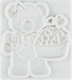 Bear Silicone Fondant Molds Bear Chocolate Candy Mold For Teddy Bears Cake Decoration Wedding Birthday Party Cupcake Topper Polymer Clay Gum Paste Set of 4