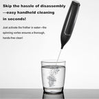 Cordless Handheld Milk Frother - 15-Second Rapid Foam, Battery-Powered & Portable for Coffee, Matcha, and Shakes