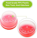 EONJOE 4oz Plastic Containers with Lids Reusable Dishwasher Freezer Safe Airtight, 6-Pack