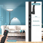 Floor Lamp, Upgraded 42W 4000LM Super Bright LED Floor Lamp for Living Room Bedroom, Dimmable Standing Reading Floor Lamps with Remote & Touch Control