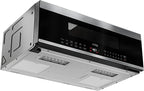 KoolMore 30 Inch Over-The-Range Low Profile Microwave, 1.2 Cu. Ft. Built-in, 10 Power Levels, 13.5” Glass Turntable, 1000-Watt Power, Advanced Air Vent, and Heat Circulation (KM-MLPOT-1SS)