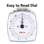 Tada 11lb Analog Food Scale Mechanical Dial Kitchen Scale, Removable Measuring Cup, Tare Function, Kitchen Friendly