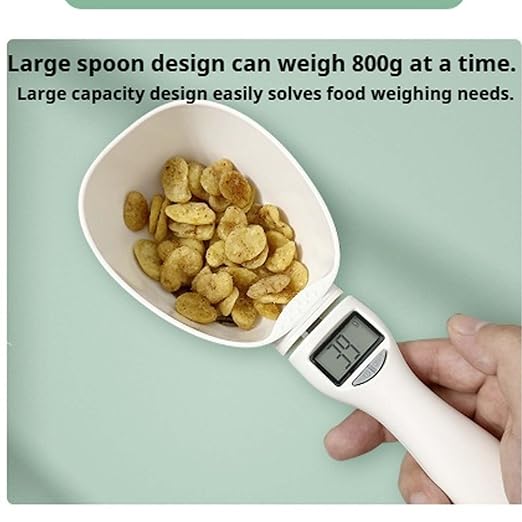 2026 New Electronic Measuring Spoon with Conversion,Digital Measuring Spoon Scale,800g / 0.1g High Precision with LCD Screen,Household Weighing Portable Tool for Pet Dog Cat Food (3SET)