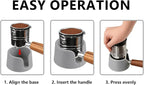 Luxe Cafe Accessories - Coffee Tamper Base for Ninja Espresso ES601, Handheld Portafilter Stand for Stable Tamping & Even Extraction, Anti-Slip PETG Base for Barista-Style Espresso at Home (GREY)
