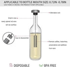 Wine Wand Filter Sulfite Purifier: Wine Filters Remover Histamines Sulfite - Alleviates Headaches Prevent Wine Sensitivities With Contains 4 Filter Boxes (Silver)