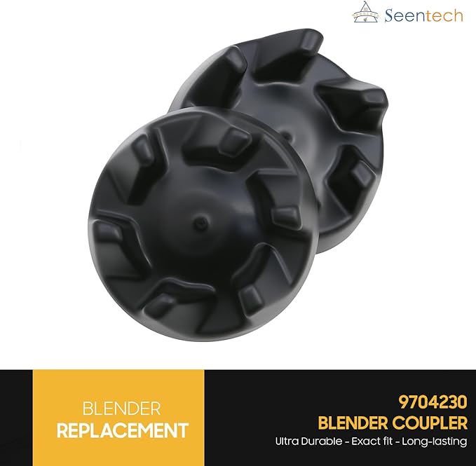 Seentech Blender Coupler Replacement Kit – Includes 2 Rubber Drive Sockets & Metal Wrench – Compatible with 9704230 Models for Blade Maintenance and Repair