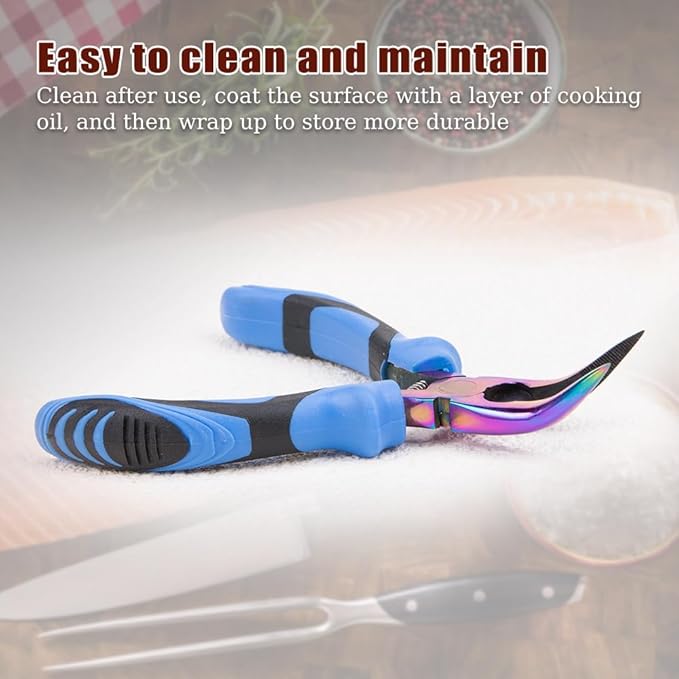 ZORZA 1Pcs Premium Fish Bone Pliers Sharp Fish Deboning Tool Ideal for Fish Scaling & Removing Pin Bones Must-Have Kitchen Gadget for Chefs & Seafood Lovers