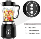 Grinder Blender and Food Processor for Kitchen, 4 Functions for Shakes and Smoothies, Meat Chopped,Dry Grinding & more With 800W 2 Speed Motor Electric Mixer Machine