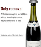 Wine Wand Filter Sulfite Purifier: Wine Filters Remover Histamines Sulfite - Alleviates Headaches Prevent Wine Sensitivities With Contains 4 Filter Boxes (Silver)