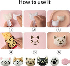 Cute Cat Rice Ball Molds 6 Sets Sushi Molds Bento Accessories Kits with 3PCS Vegetable Fruit Cutter Shapes and 1PC Gimbap Mold Triangle for Nori Rice Making DIY Bento Box Picnic Tools