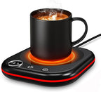 Coffee Mug Warmer - 36W Cup Warmer for Desk with Temperature Display & Ambient Light, 1-12 H Timer, 4 H Auto Shut Off, Smart Candle Warmer, Gift for Coffee, Tea, Milk, Beverage