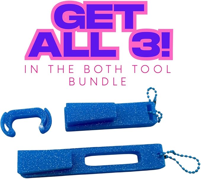 Hydro Style Tumbler Opening Tool, Plastic Lid Removal Tool with Chain and Handle Clip (Magenta Shimmer)